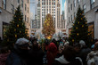 Christmas tree in front of the Rockefeller Center