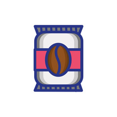 Sticker - coffee sack product isolated icon