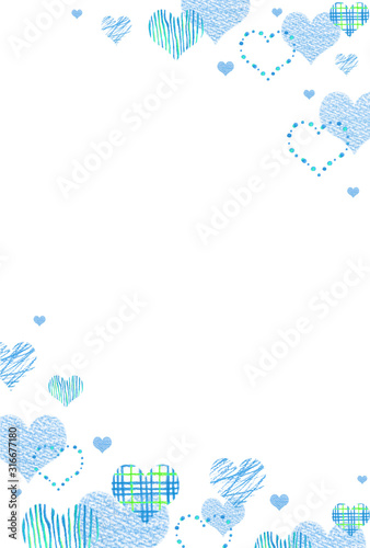 色々な模様のハート背景 青 縦 Buy This Stock Illustration And Explore Similar Illustrations At Adobe Stock Adobe Stock