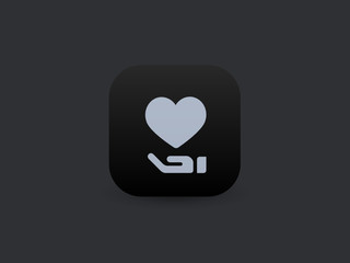 Canvas Print - Heart -  App Icon