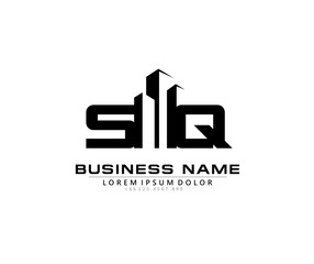 S Q SQ Initial building logo concept