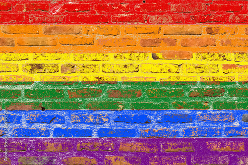 Fotomural Drapeau arc-en-ciel, couleurs LGBT
