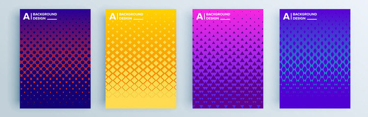 modern abstract covers set, minimal covers design. colorful geometric background, vector illustratio