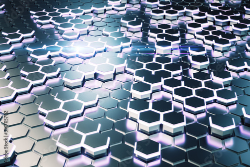 Creative digital honeycomb wallpaper