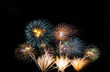 © Hide_Studio - Fireworks on the sky background.