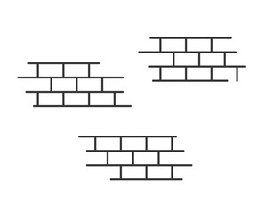 Poster - Bricks background or background design element for decoration vector illustration line outline art image