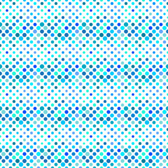Poster - Seamless circle pattern background - colorful geometrical abstract vector graphic design from dots