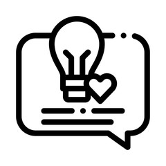 Poster - Lightbulb Frame Icon Vector. Outline Lightbulb Frame Sign. Isolated Contour Symbol Illustration