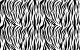 Fototapeta Dinusie - Tiger stripes seamless pattern, animal skin texture, abstract ornament for clothing, fashion safari wallpaper, textile, natural hand drawn ink illustration, black and orange camouflage, tropical cat