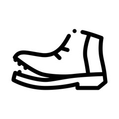 Aufkleber - shoe torn sole icon vector. outline shoe torn sole sign. isolated contour symbol illustration