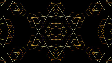 Wall Mural - 20s retro style. abstract art deco style linear geometric gold pattern 1920s vintage background. sea
