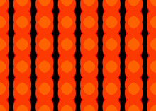 Seamless Geometric Pattern Design Illustration. Background Texture. In Orange, Black Colors.