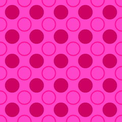 Poster - Simple seamless pattern - vector circle design background