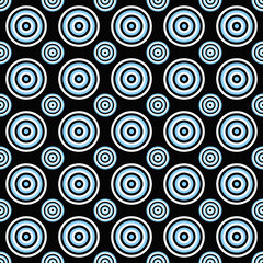 Poster - Abstract repeating pattern - vector circle background design