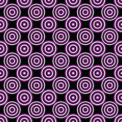 Poster - Simple seamless concentric circle pattern background - vector design