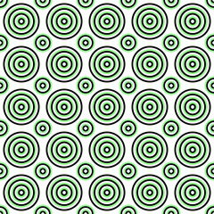 Poster - Seamless geometrical circle pattern background - vector illustration
