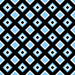 Poster - Seamless geometric square pattern design background - colored vector graphic