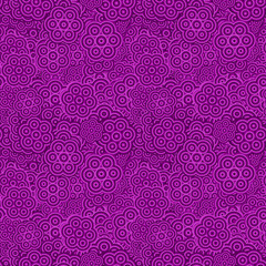 Poster - Purple seamless abstract geometrical flower wallpaper - floral vector background design