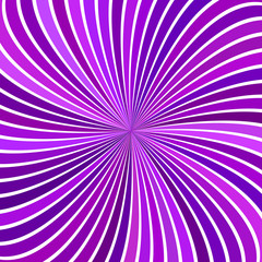 Poster - Purple hypnotic abstract spiral ray burst stripe background - vector graphic