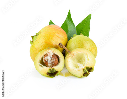 Cuadros en Lienzo syzygium jambos isolated on white background