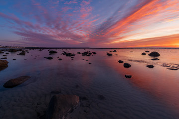 Wall Mural - Sunrise on Drakes Island Beach, Maine