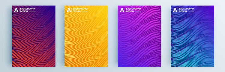 Modern abstract covers set, minimal covers design. Colorful geometric background, vector illustration.