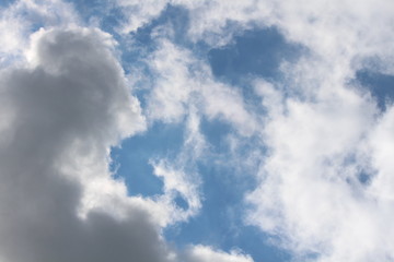 blue sky with white clouds