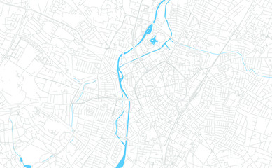 Poster - Leicester, England bright vector map