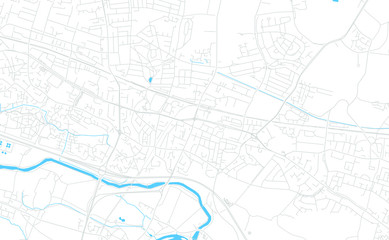 Slough, England bright vector map