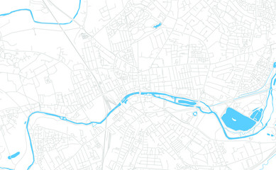 Bedford, England bright vector map