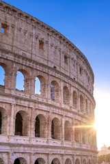 The Colosseum located in Rome, Italy..