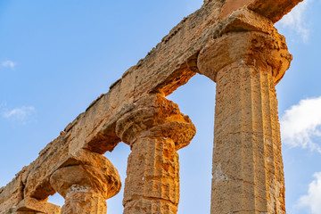 Wall Mural - Temple of Juno (Tempio di Giunone) Hera. Valle dei Templi (Valley of the Temples). Agrigento Sicily Italy.