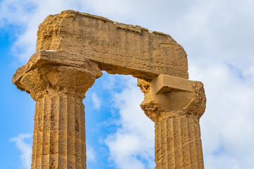 Wall Mural - Temple of Juno (Tempio di Giunone) Hera. Valle dei Templi (Valley of the Temples). Agrigento Sicily Italy.