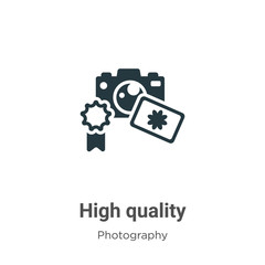 Poster - High quality glyph icon vector on white background. Flat vector high quality icon symbol sign from modern photography collection for mobile concept and web apps design.