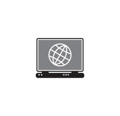 Fototapete - Technology related icon on background for graphic and web design. Simple illustration. Internet concept symbol for website button or mobile app.