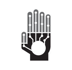 Fototapete - Technology related icon on background for graphic and web design. Simple illustration. Internet concept symbol for website button or mobile app.