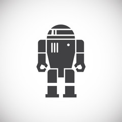 Fototapete - Technology related icon on background for graphic and web design. Simple illustration. Internet concept symbol for website button or mobile app.