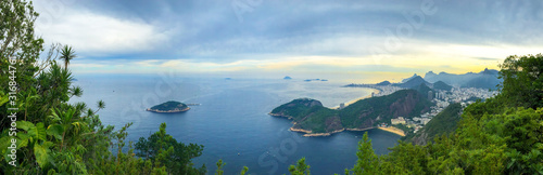 Photo Rio De Janeiro Amazing View, SugarLoaf Mountain, Evening Clouds, Sunset