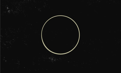 Wall Mural - circle isolated on dark background. magic vector decorative element