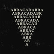 Occult symbols isolated on dark background. Abracadabra magic vector decorative element