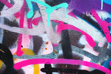 closeup of colorful urban wall texture. modern pattern for wallpaper design. creative urban city bac