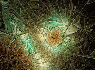 Wall Mural - Abstract color dynamic background with lighting effect. Fractal art