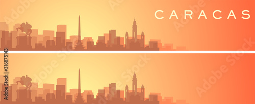 Caracas Beautiful Skyline Scenery Banner