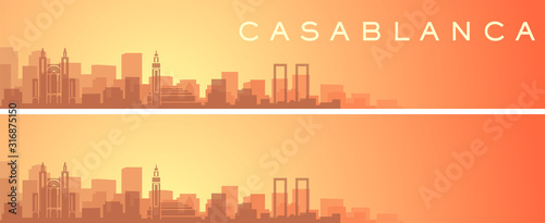 Casablanca Beautiful Skyline Scenery Banner