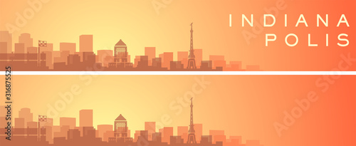 Indianapolis Beautiful Skyline Scenery Banner