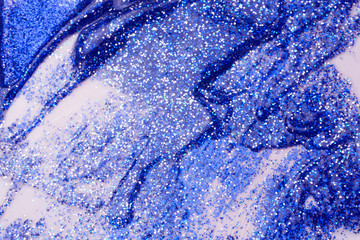 Poster - glitter with gel background 