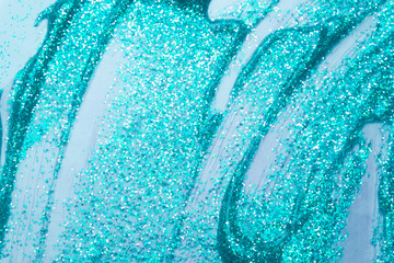 Poster - glitter with gel background 