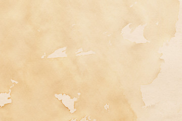 Vintage and old looking coffee cup stain background. Painted with a tea retro texture. Grunge paper for drawing. Ancient book page.