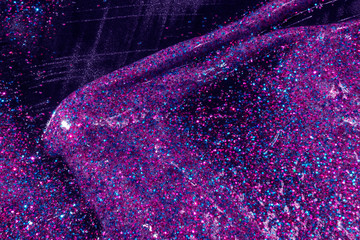 Poster - glitter with gel background 