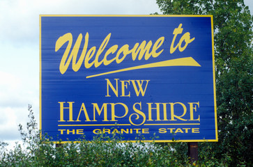 Wall Mural - Welcome to New Hampshire Sign